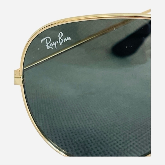 Vintage RAY-BAN Gold Metal Frame Sunglasses Glass Sunglasses Aviators Sunglasses - Picture 8 of 8